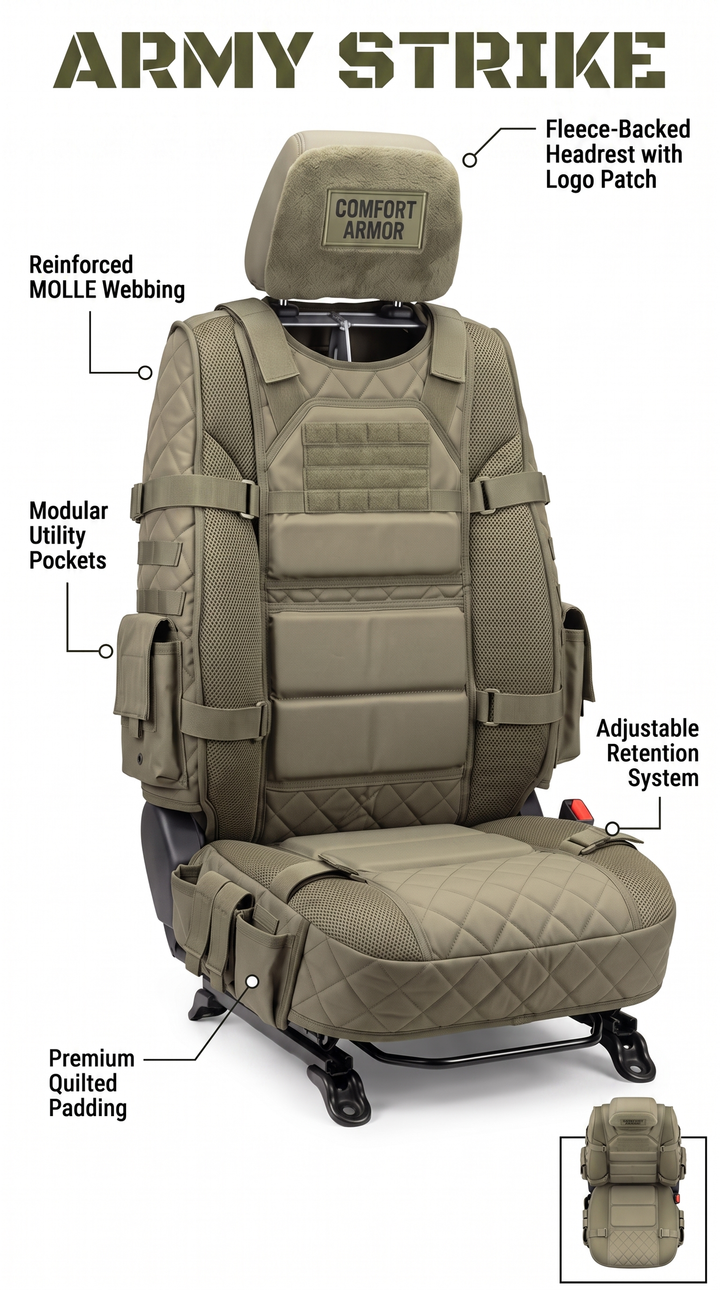 Strike Seat Car Covers
